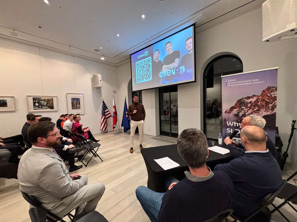 Elevon presenting at the Slovak Consulate event in New York