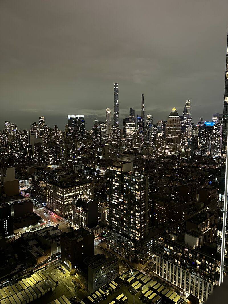 New York City skyline at night