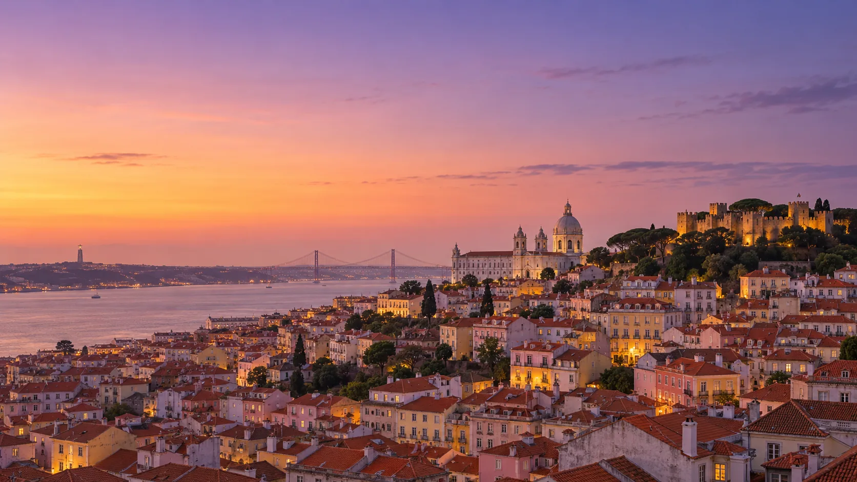 Lisbon at sunset